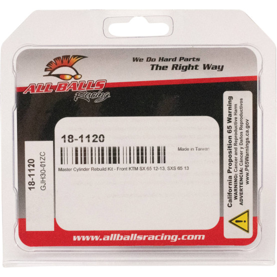 Kit réparation maitre-cylindre avant ALL BALLS - KTM SX 65 2012-2013 / SXS 65 2013