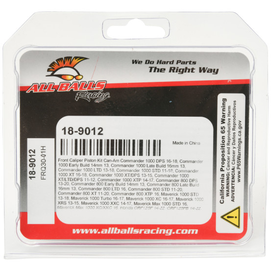 Kit pistons d'étrier avant ALL BALLS - HONDA / YAMAHA / KAWASAKI / CAN-AM
