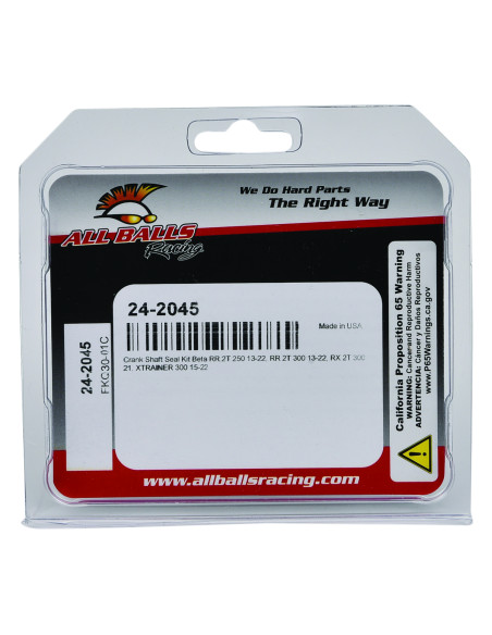 Kit joints spi de vilebrequin ALL BALLS - BETA RR 2T 250 2013-2024 / RR 2T 250 Race 2022-2025 / RR 2T 250 X-PRO 2025
