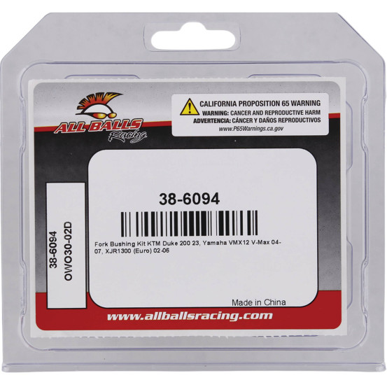 Kit bagues de friction fourche ALL BALLS - YAMAHA / KTM
