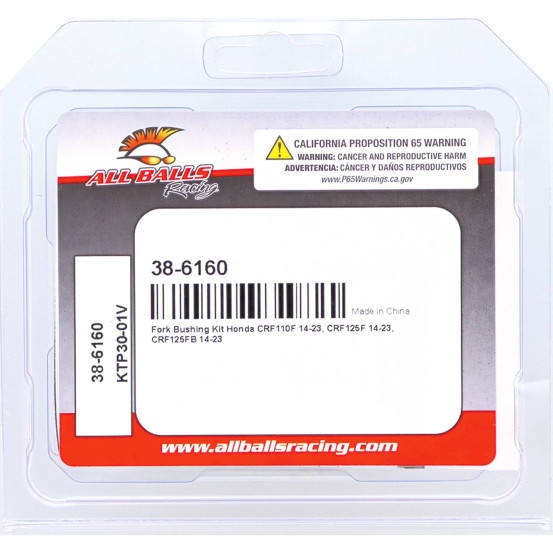 Kit bagues de friction fourche ALL BALLS - HONDA CRF110F 2014-2025 / CRF125F 2014-2025 / CRF125FB 2014-2025 / XR150LE 2023