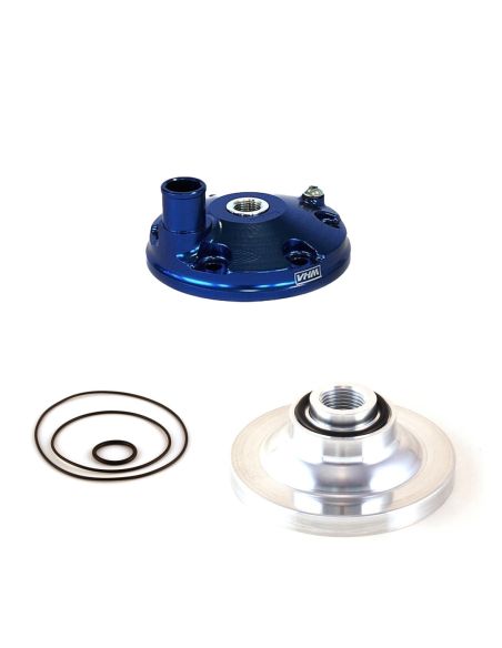Pack complet culasse BLEUE et dome VHM pour piston 12 degrés KTM 125 SX 2016 - 2022, 125 TC et Gasgas 125 MC 2021 - 2023