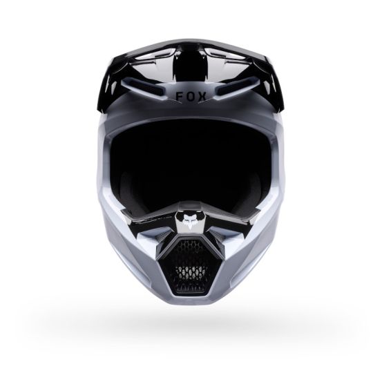 Casque cross enfant Fox 2026 V1 Noble - Noir Blanc
