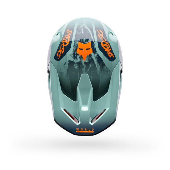 Casque cross Fox 2026 V1 Image - Bleu Arctique