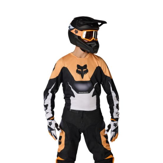 Maillot cross Fox 2026 180 Noble - Noir Blanc
