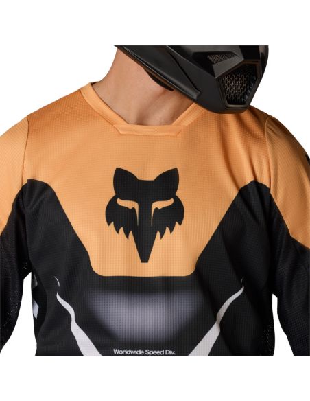 Maillot cross Fox 2026 180 Noble - Noir Blanc