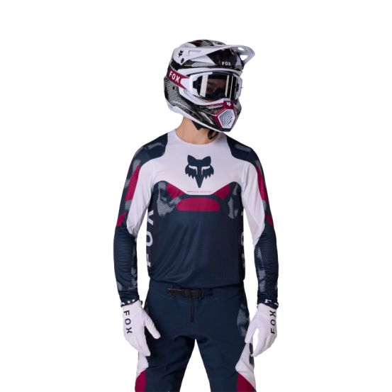 Maillot cross Fox 2026 Flexair Tactile - Blanc