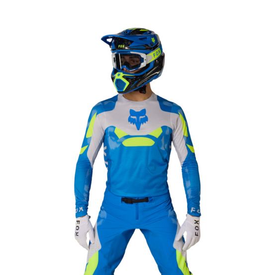 Maillot cross Fox 2026 Flexair Tactile - Joyau Bleu