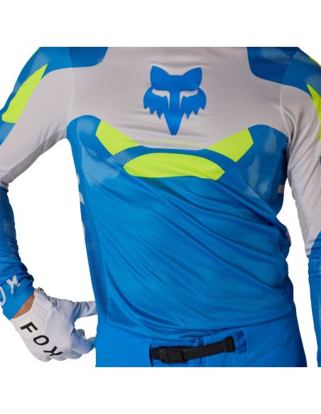 Maillot cross Fox 2026 Flexair Tactile - Joyau Bleu