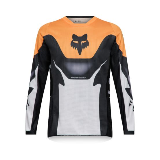 Maillot cross enfant Fox 2026 180 Noble - Noir Blanc