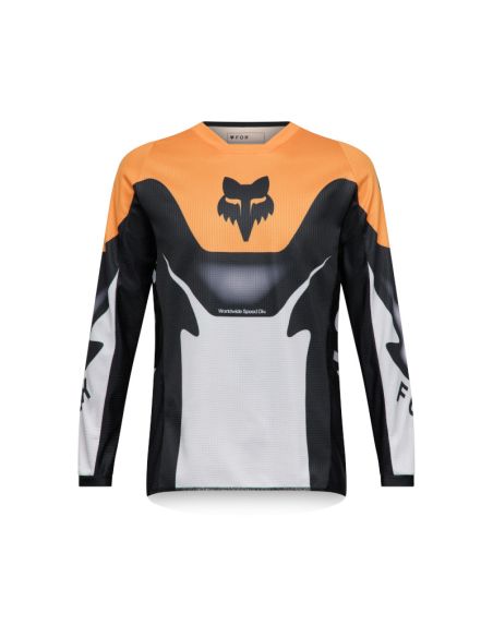 Maillot cross enfant Fox 2026 180 Noble - Noir Blanc