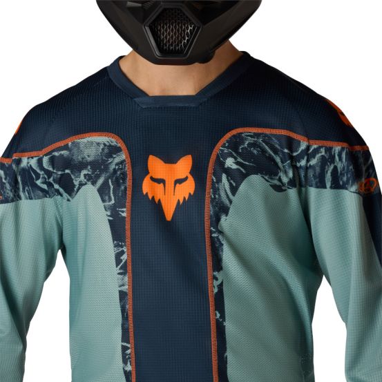 Maillot cross Fox 2026 180 Image - Bleu Arctique