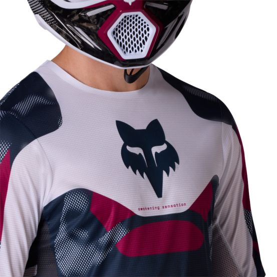 Maillot cross Fox 2026 Flexair Tactile - Blanc