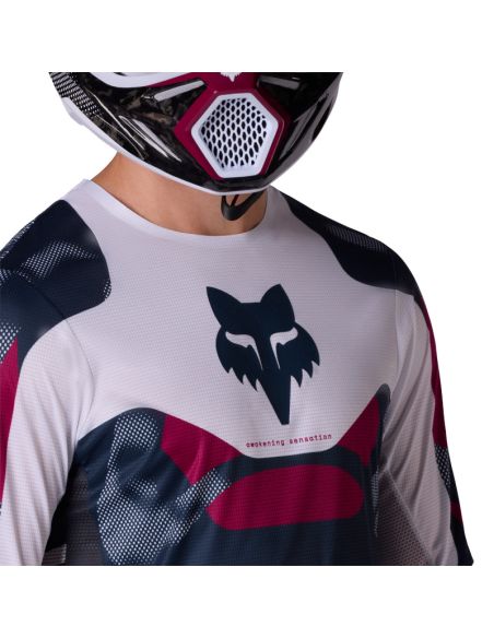 Maillot cross Fox 2026 Flexair Tactile - Blanc