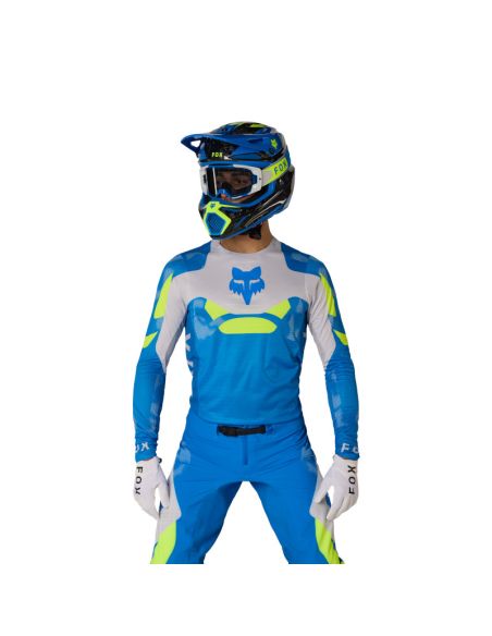 Maillot cross Fox 2026 Flexair Tactile - Joyau Bleu