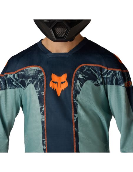 Maillot cross Fox 2026 180 Image - Bleu Arctique