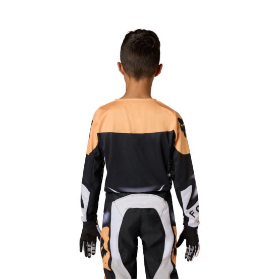 Maillot cross enfant Fox 2026 180 Noble - Noir Blanc