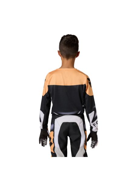 Maillot cross enfant Fox 2026 180 Noble - Noir Blanc