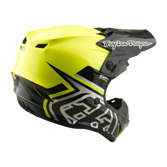 Casque cross enfant Troy Lee Designs 2026 GP Pro Segment - Jaune fluo