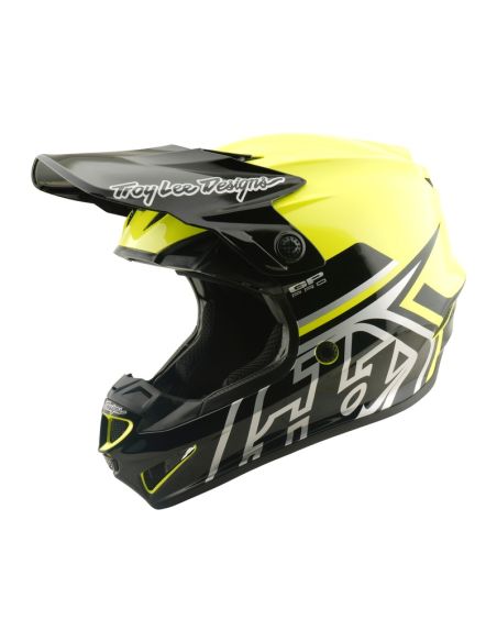 Casque cross enfant Troy Lee Designs 2026 GP Pro Segment - Jaune fluo