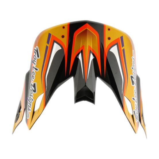 Casque cross Troy Lee Designs 2026 SE5 Carbon Crest - Or
