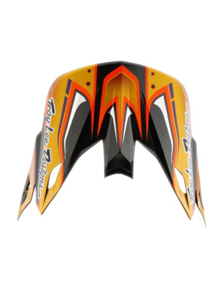 Casque cross Troy Lee Designs 2026 SE5 Carbon Crest - Or