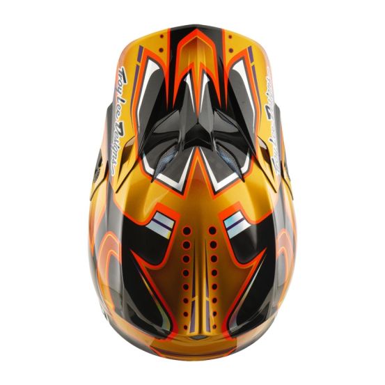 Casque cross Troy Lee Designs 2026 SE5 Carbon Crest - Or