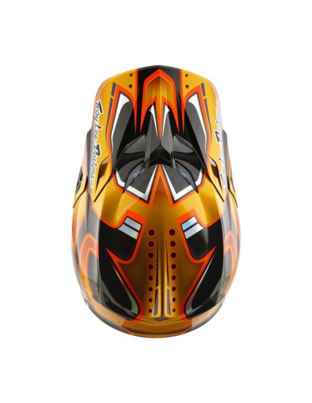 Casque cross Troy Lee Designs 2026 SE5 Carbon Crest - Or