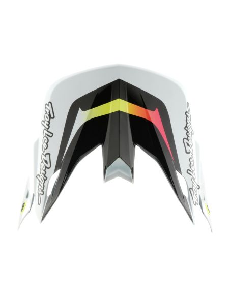 Casque cross Troy Lee Designs 2026 SE5 Carbon Lined Up - Blanc