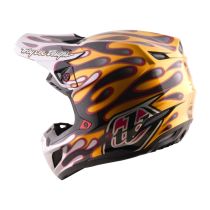 Casque cross Troy Lee Designs 2026 SE5 Carbon Overspray - Noir Or 2