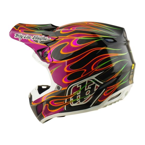 Casque cross Troy Lee Designs 2026 SE5 Carbon Torched - Noir Violet