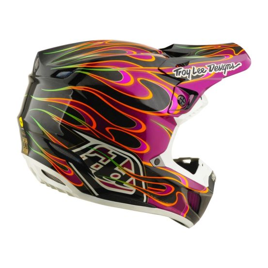 Casque cross Troy Lee Designs 2026 SE5 Carbon Torched - Noir Violet