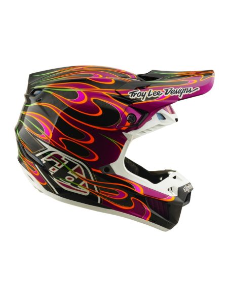 Casque cross Troy Lee Designs 2026 SE5 Carbon Torched - Noir Violet