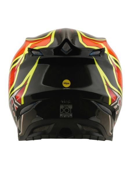 Casque cross Troy Lee Designs 2026 SE5 Carbon Wings - Rouge