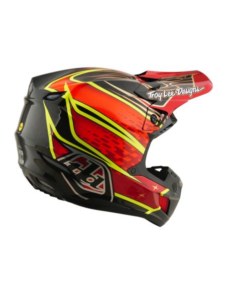 Casque cross Troy Lee Designs 2026 SE5 Carbon Wings - Rouge