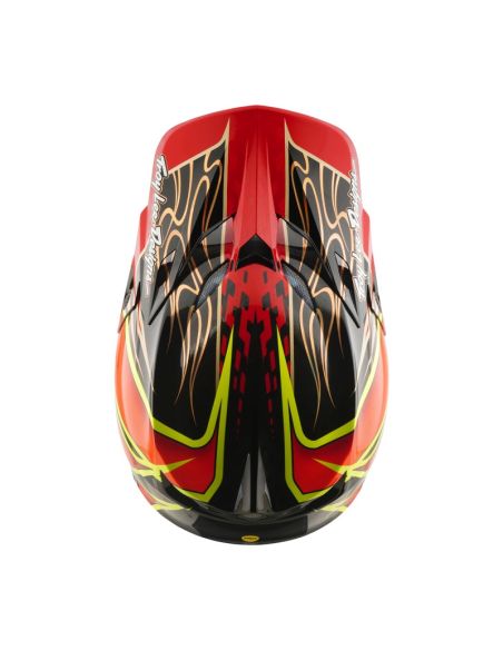 Casque cross Troy Lee Designs 2026 SE5 Carbon Wings - Rouge