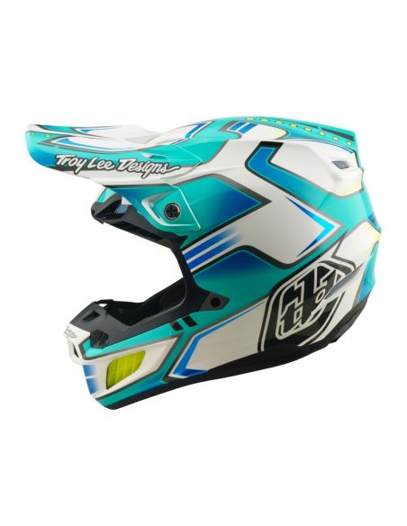 Casque cross Troy Lee Designs 2026 SE5 Composite Crest - Turquoise