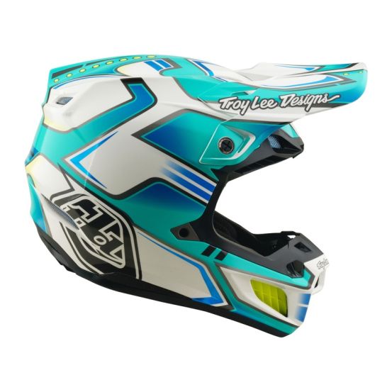 Casque cross Troy Lee Designs 2026 SE5 Composite Crest - Turquoise