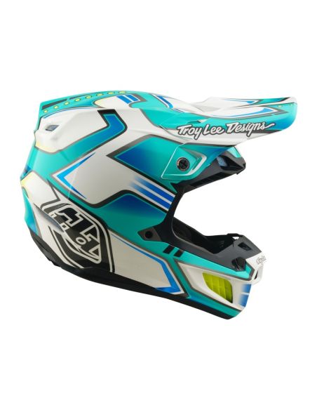 Casque cross Troy Lee Designs 2026 SE5 Composite Crest - Turquoise