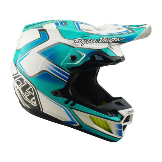 Casque cross Troy Lee Designs 2026 SE5 Composite Crest - Turquoise