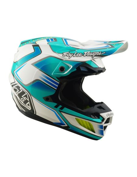 Casque cross Troy Lee Designs 2026 SE5 Composite Crest - Turquoise