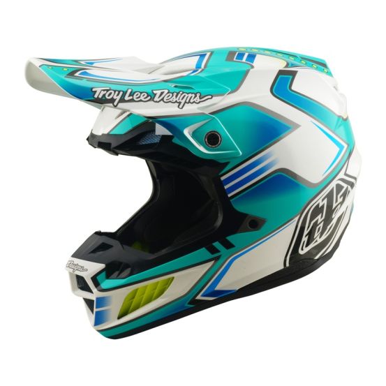 Casque cross Troy Lee Designs 2026 SE5 Composite Crest - Turquoise