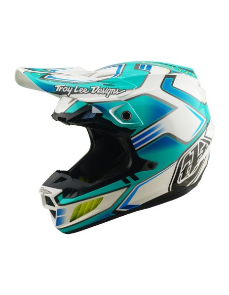 Casque cross Troy Lee Designs 2026 SE5 Composite Crest - Turquoise