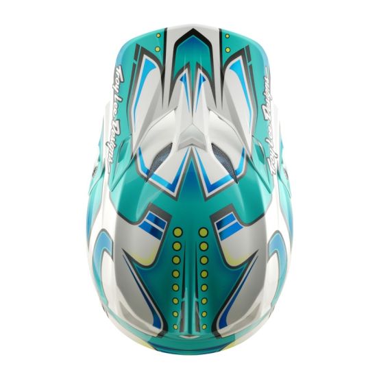 Casque cross Troy Lee Designs 2026 SE5 Composite Crest - Turquoise