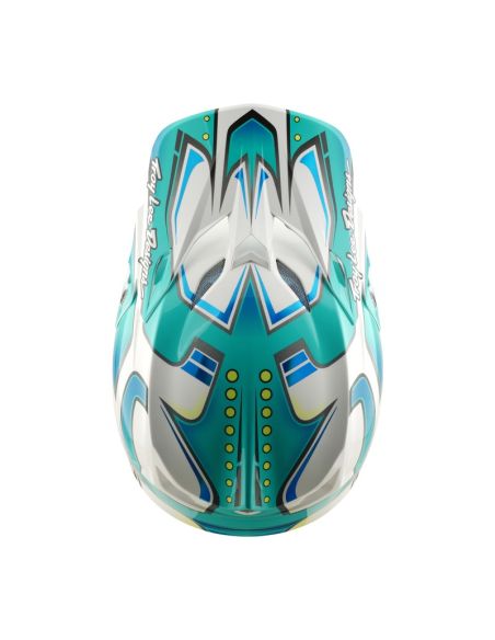 Casque cross Troy Lee Designs 2026 SE5 Composite Crest - Turquoise