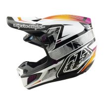 Casque cross Troy Lee Designs 2026 SE5 Composite Lined Up - Noir