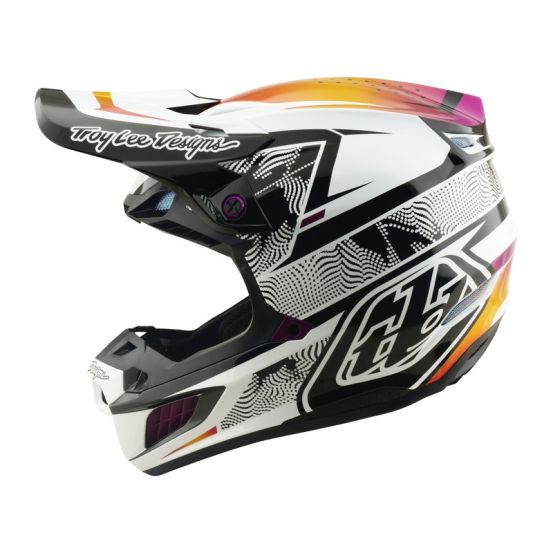 Casque cross Troy Lee Designs 2026 SE5 Composite Lined Up - Noir