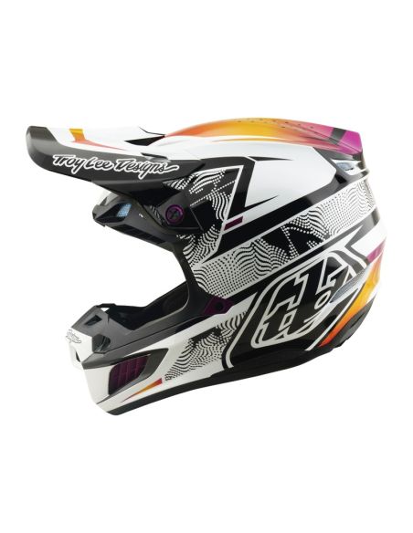 Casque cross Troy Lee Designs 2026 SE5 Composite Lined Up - Noir
