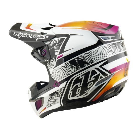 Casque cross Troy Lee Designs 2026 SE5 Composite Lined Up - Noir