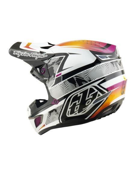 Casque cross Troy Lee Designs 2026 SE5 Composite Lined Up - Noir